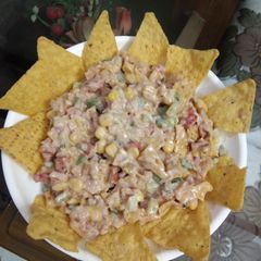 A picture of Nachos Bhel.