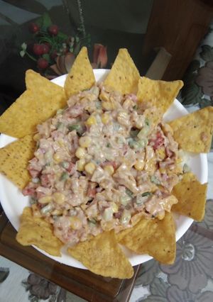 A picture of Nachos Bhel.