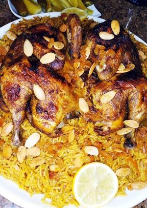 صورة لوصفة الكبسة بالدجاج