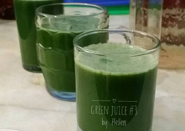 Bagaimana Menyiapkan Green juice #3, Lezat