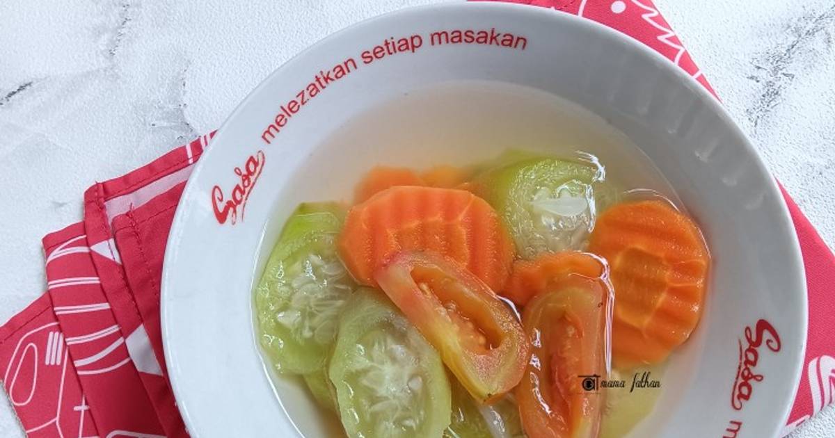 Resep Sayuran Bening Brambang Salam Oyong Wortel Oleh Mama Fathan - Cookpad