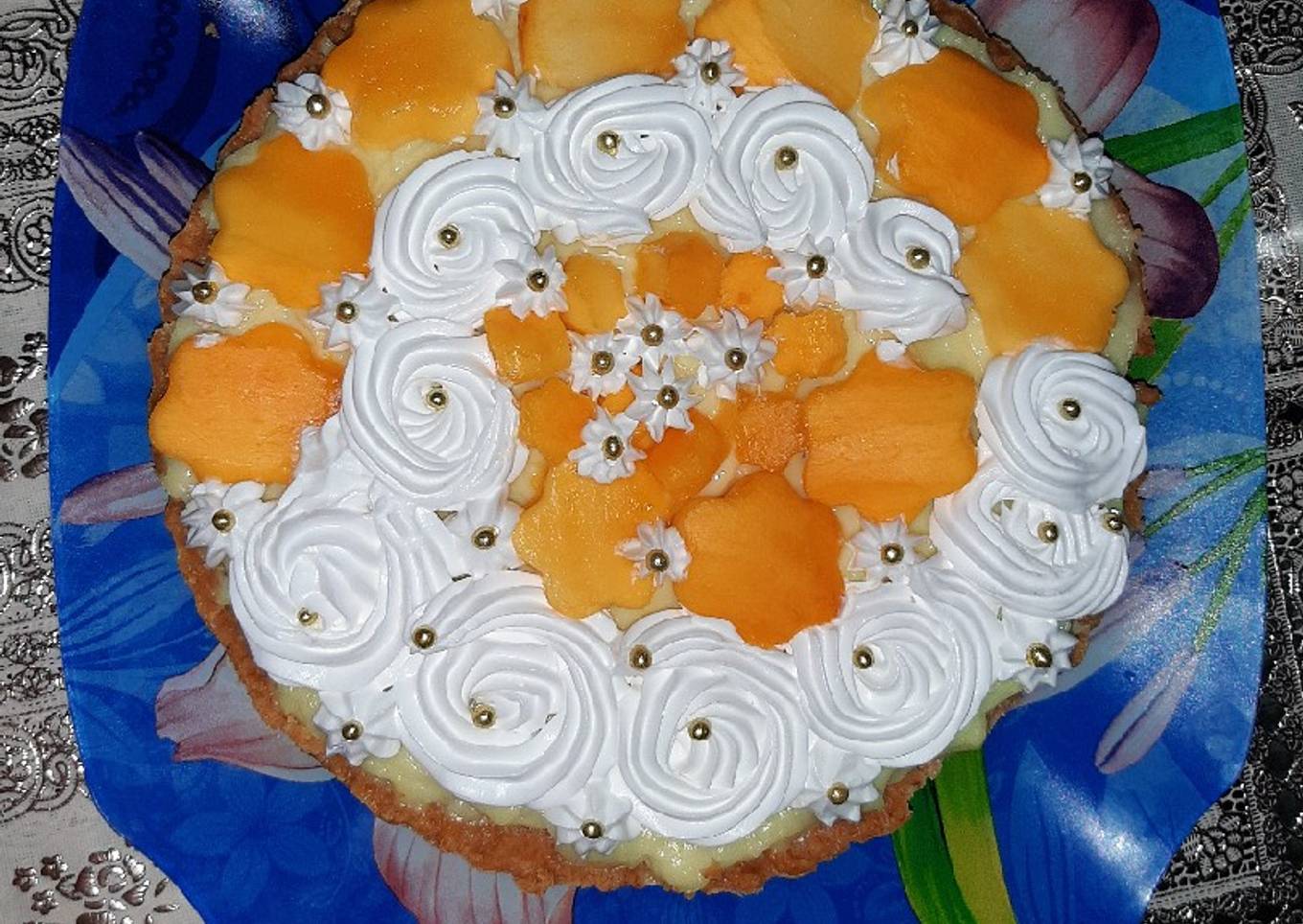 No Bake Mango Tart