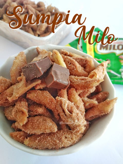 Foto resep Sumpia Milo #berburucelemekemas #resolusi2019