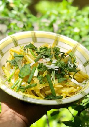 Hình của món Đậu Cô Ve Vàng Xào Tỏi.