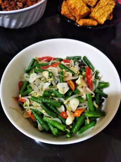 Foto resep Oseng Tauge & Kacang Panjang