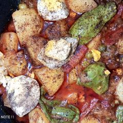 Masala egg salan A picture of Masala egg salan.