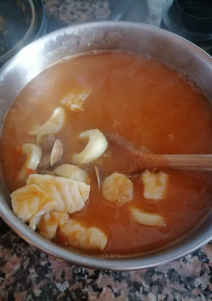 Una foto de Sopa marinera (Thermomix)