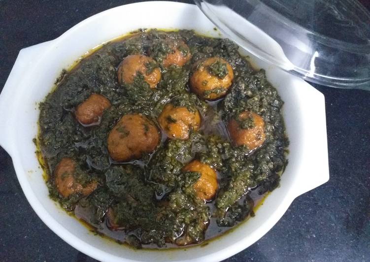 Spinach Kofta(chicken ball)