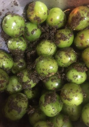 عکسی از دستور گوجه سبز و درار (دلال)