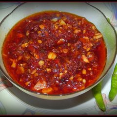 A picture of Schezwan Sauce.