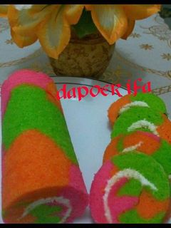 Foto resep Bolu gulung pelangi
