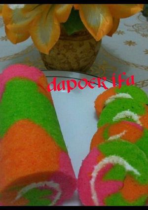Foto resep Bolu gulung pelangi
