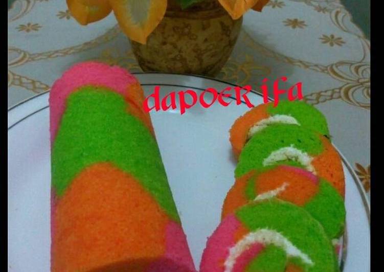 Bolu gulung pelangi