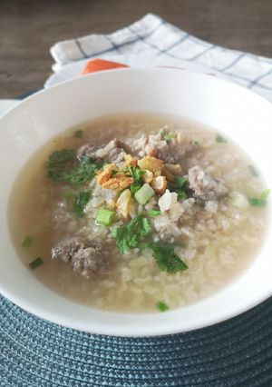 รูปของ ข้าวกล้องต้มหมูสับ