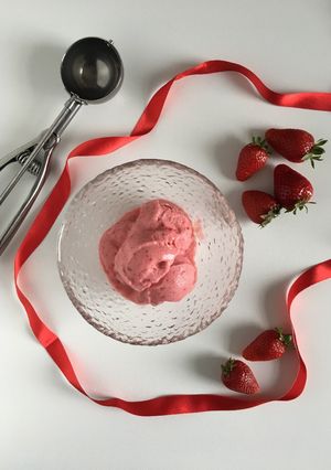Foto di Gelato alle fragole senza zucchero