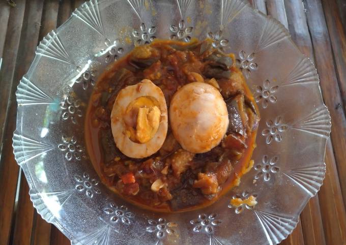 Cara Membuat Terong Telor balado pedas manis 🥰 Yang Mudah