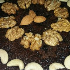 A picture of Biscuit cake in a pan.