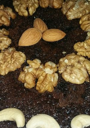 A picture of Biscuit cake in a pan.