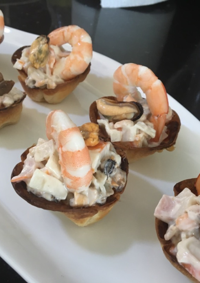 Una foto de Tarrinas de marisco 🦐 🦑🐙🦀
