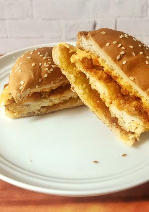 Foto resep 121. Burger ayam crispy
