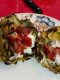 Goat Cheese and Ham Stuffed Artichokes