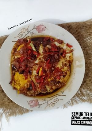 Foto resep Semur Telur Ceplok Jamblang khas Cirebon