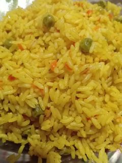 صورة لوصفة رز بسمتي بالبسلة والجزر 😍