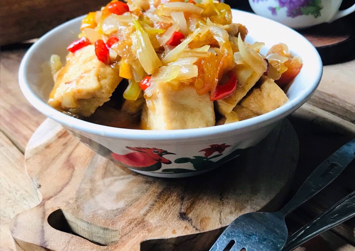 Tumis Tahu saus Tiram