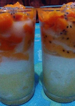 Foto resep Ice pudding manggo😍