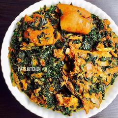 A picture of Edikang Ikong Soup.