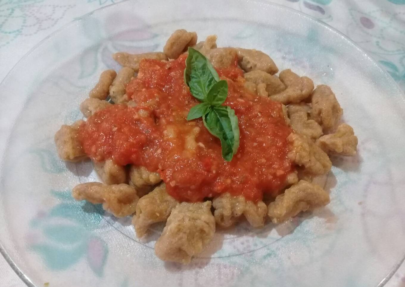 Ñoquis de calabaza integrales