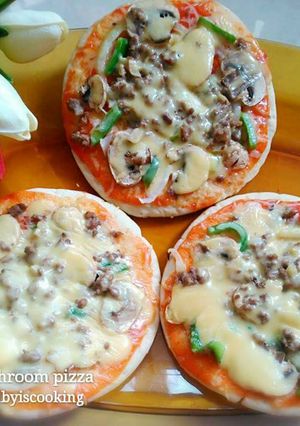 Foto resep Mushrooms pizza