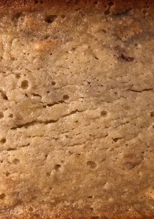 A picture of Paula’s Coconut Vanilla Walnut Banana Bread 🍌🥥.