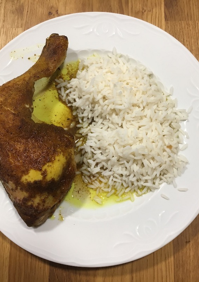 Una foto de Pollo al horno con hierbas - Pollo en bolsa
