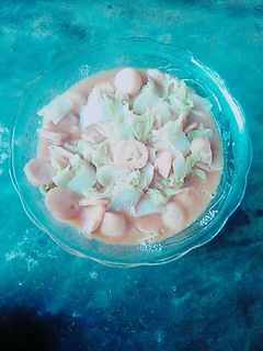 Foto resep Tumis sawi putih campur bakso dan telor puyuh