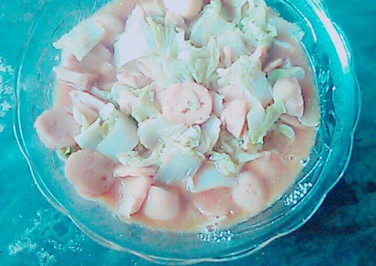 Resep: Tumis sawi putih campur bakso dan telor puyuh Yang Sederhana