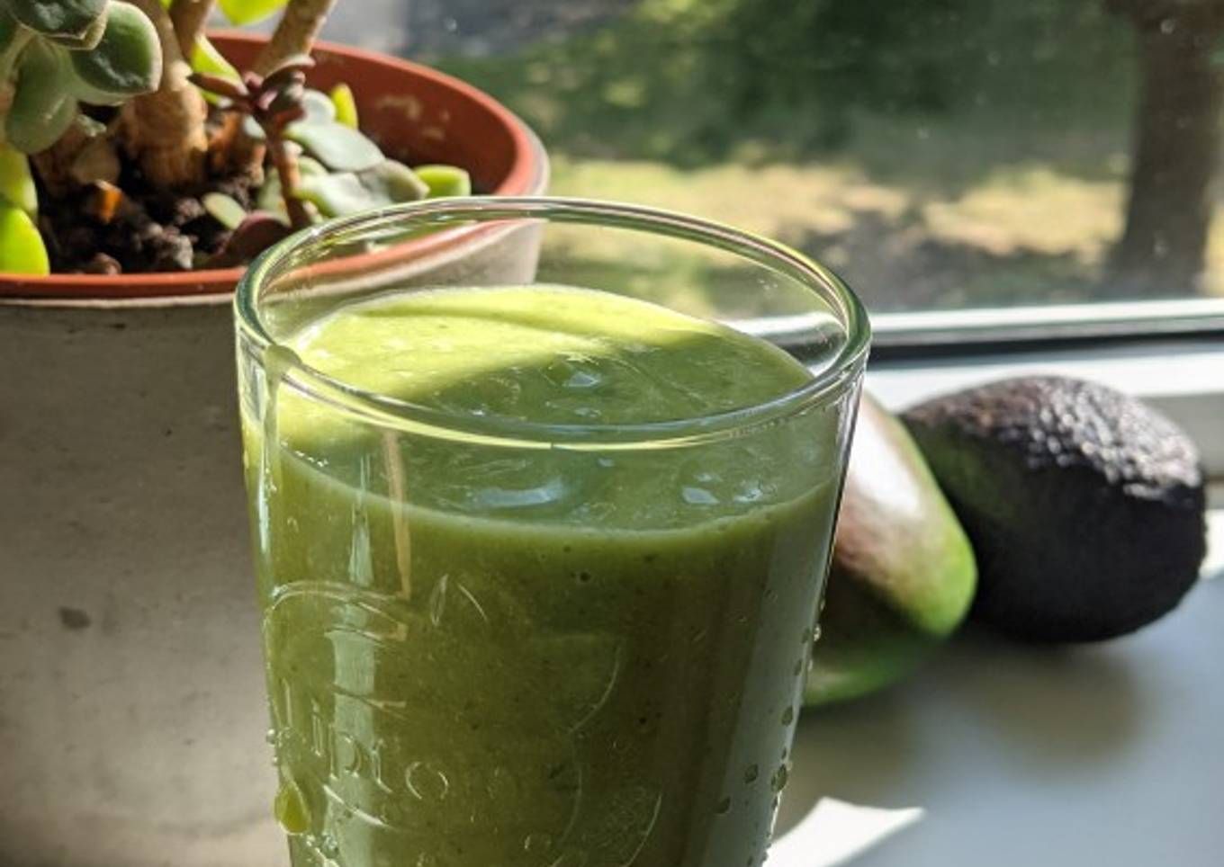 Green avocado juice