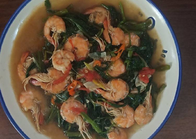 Resep masakan Cah kangkung udang | Resep Bumbu Cah kangkung udang Yang Enak Banget