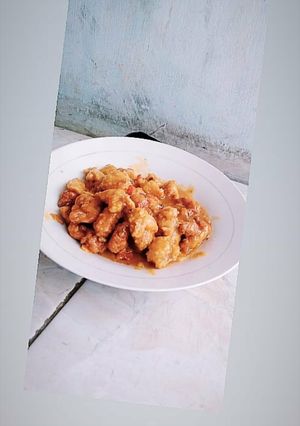 Foto resep Ayam tepung saus pedas