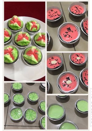 Foto resep Bolu Kukus Semangka