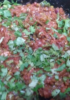 A picture of Baingan Bharta.