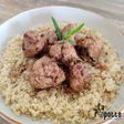 Boulettes de Veau aux Champignons, Citron Vert et Estragon