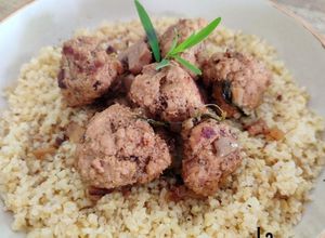 Une photo de Boulettes de Veau aux Champignons, Citron Vert et Estragon