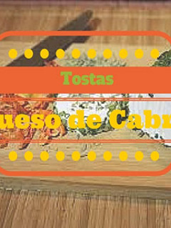 Una foto de Tostas con queso de cabra