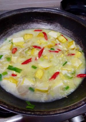 Foto resep Sayur Tahu Toge Santan