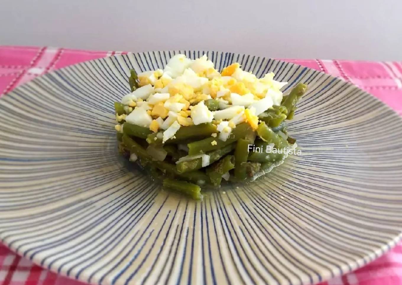 Judías a la vinagreta (bajocas)