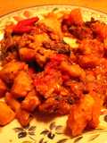 Pollo estrellado