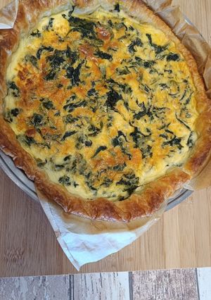 Una foto de 374. Quiche de espinacas y queso feta