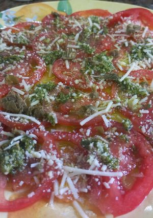 Una foto de Carpacho de Tomate