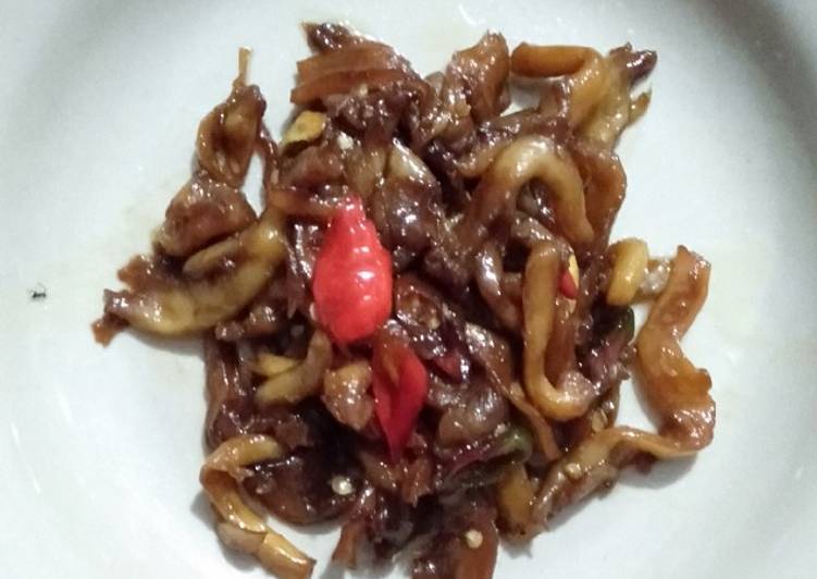 Jamur tiram pedas manis
